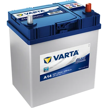 

VARTA A14 battery car 40Ah 330A 187x127x227 positive left 540126033 BLUE DYNAMIC