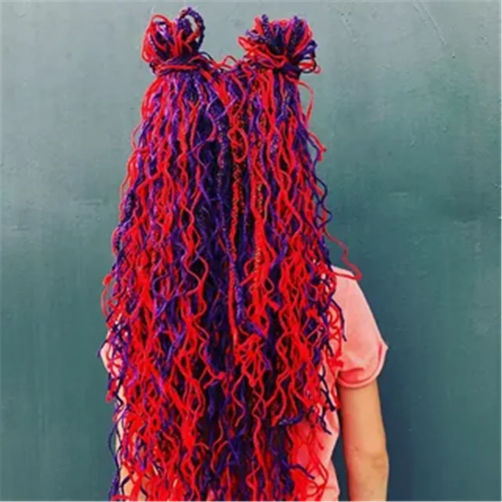 ZiZi Braids Hair 28" 48 Strands Box Braids Crochet Hair Grey Purple Pink Blonde Green Curly Braiding Hair Extensions
ZiZi Braids Hair 28" 48 Strands Box Braids Crochet Hair Grey Purple Pink Blonde Green Curly Braiding Hair Extensions