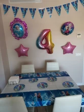 Decoraciones de fiesta de cumpleaños Disney Frozen para niñas, bolsas de regalo, platos y vasos de papel, artículos de vajilla desechables para baby shower