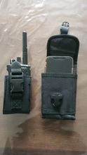 Molle-riñonera militar táctica para exteriores, 17x9x2cm, accesorios de caza, funda para teléfono móvil