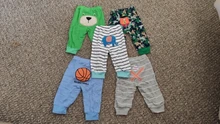 Venta al por menor 5 unids/pack 0-2years PP Pantalones Bebé cartoonfor Niños Niñas Ropa