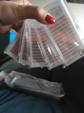 GLAMLASH-extensiones de pestañas con volumen, 12 líneas prefabricadas, Tallo largo, anchas, 2d3d4d5d6d, visón de imitación