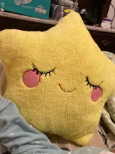 Almohada con forma de gota de agua con forma de luna y Estrella, almohada decorativa suave de peluche, sofá, silla, cama, regalo para niños