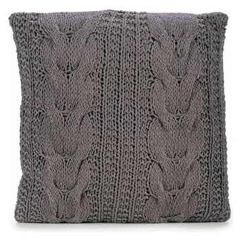 Cushion Grey Wool Dark (45 x 1 x 45 cm)