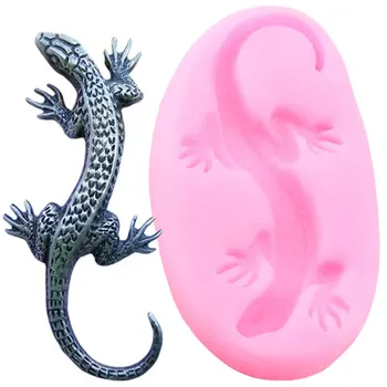 

Sugarcraft Gecko Lizard Silicone Molds Animals Fondant Cake Decorating Tools DIY Chocolate Gumpaste Candy Polymer Clay Moulds