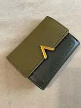 Monedero Vintage para mujer, cartera corta de piel pequeña, Mini billetera femenina de marca de lujo, a la moda, tarjetero de crédito