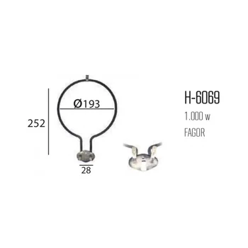 Resistance multifunction Fagor 1000w 220v
Resistance multifunction Fagor 1000w 220v