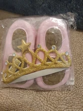 Mamá y bebé de 0-18M recién nacido bebé niña en primer lugar los caminantes zapatos de cuero de la Pu lindo arco princesa zapatos de Cumpleaños + diadema