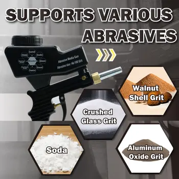 LEMATEC Gravity Feed Sandblaster Gun Air Sandblasted Media Spray Gun for remove rust paint Sandblasting Taiwan Made Air Tools
LEMATEC Gravity Feed Sandblaster Gun Air Sandblasted Media Spray Gun for remove rust paint Sandblasting Taiwan Made Air Tools