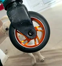 100mm moto ruedas de repuesto con rodamientos de aleación de aluminio resistente al desgaste de piezas de Scooter Kick Scooters accesorios 2 unids/set