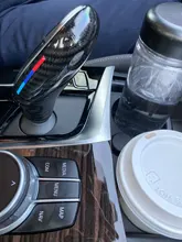 SRXTZM-cubierta embellecedora de perilla de palanca de marchas para consola central, cubierta de fibra de carbono ABS, color negro y rojo, para BMW G30, G31, G01, G02, G32, serie 5, X3, X4, 6gt, 1 Uds.