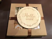 Juego de 6 uds./1Set de tarjetas de nacimiento para bebé, Milestone, bloque de haya cuadrado grabado, meses de nacimiento para recién nacidos, Mitos de cumpleaños, accesorios de fotografía