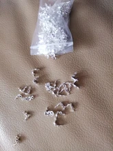 Lote de conectores de cadena de bolas de 4x7mm, piezas de conector para joyería DIY, 200 unids/lote