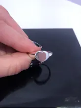 Corazón anillos para las mujeres de acero inoxidable oro forma de corazón anillo de bodas anillos de joyería de moda regalo de aniversario Bijoux Femme