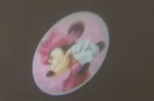 Minnie de Disney-relojes de proyección 3D para niños, figuras de anime de dibujos animados, con tapa, regalo para niñas