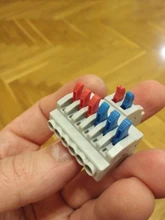 Conector rápido de cableado universal, mini conectores SPL-1/2/3/4 de cables de doble cabeza, en bloque de terminales de conducción de empuje hacia dentro, con lámpara LED