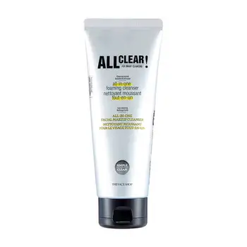 Foam for washing the face shop all clear all-in-one facial makeup cleanser 
Foam for washing the face shop all clear all-in-one facial makeup cleanser