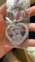 Llavero personalizado con foto de corazón, llavero de fotografía de gato, regalo de cumpleaños, recuerdo, Llavero perro de memoria