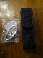 Bolsa táctica Molle para linterna LED, funda para antorcha de nailon, riñonera para exteriores, caza, Camping, cinturón para linterna, soporte T410 T310