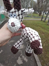 Juguete para mascotas de pana en forma de Donkey, juguete para morder de pana para perro, cachorro, muñeco de felpa con sonido, suministros para Entrenamiento de mascotas