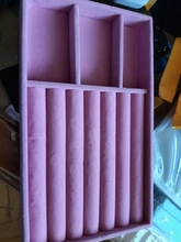 Mordoa-organizador de pendientes de ante y terciopelo rosa, soporte para presentación de joyería, estante, plato de muestra, caja de joyería de moda