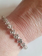 Pulsera de oro rosa de Color plateado para mujer, colgante de corazón de cristal, pulsera de mujer, joyería fina de Boda nupcial, regalo