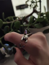 Ajustable QIAMNI Vintage Hippie Chic conejo hecho a mano conejo Animal nudillos anillos para las mujeres dije para chicas regalo de joyería de moda