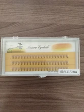 Pestañas postizas individuales tipo profesional, extensiones de pestañas en grupos para colocar individualmente en forma de racimo de 60 unidades, maquillaje profesional