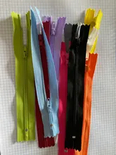 Cremalleras de bobina de nailon para manualidades de costura, 10 Uds., 3-24 pulgadas (7,5 cm-60cm), a granel, 20 colores