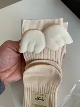 Calcetines de niñas bebé alas de ángel para niña pequeña, calcetín largo de algodón suave para niños, calcetines sólidos para niños de 0 a 8 años hasta la rodilla