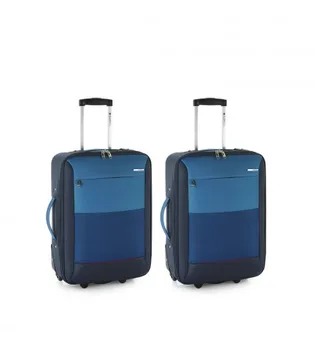 Set 2 Suitcases Cabin Soft 2R Gabol Rheims Blue 
Set 2 Suitcases Cabin Soft 2R Gabol Rheims Blue