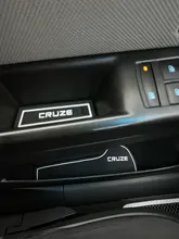 Alfombrillas acanaladas para puerta de coche para Chevrolet Cruze 2009-2015 accesorios Anti-deslizamiento estera de la taza de alfombras para agujero de Interior del coche-estilo