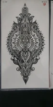 Pegatinas de tatuaje temporal a prueba de agua para hombre y mujer, tatuaje Negro Grande, Cráneo de Tigre, León, Lobo, rosa, pierna, pecho, tatuaje falso para brazo