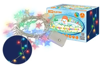 Garland led "star" 50led, 5 m, 8 modes, multicolor., transparent. Cord, 250 V, TDM
Garland led "star" 50led, 5 m, 8 modes, multicolor., transparent. Cord, 250 V, TDM