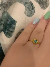 Anillos de ópalo Vintage para mujer, anillos de acero inoxidable con piedra lunar, accesorios de dos colores, joyería, regalo para mejor amiga, bisutería para mamá