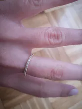 ZHOUYANG-anillos de compromiso de boda para mujer, Micro pavé de circonia cúbica, Color plata, joyería de moda de todos los tamaños R133