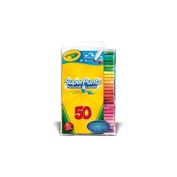 Colors 50 marker pens Superpunta washable 7555 CRAYOLA10.27 
Colors 50 marker pens Superpunta washable 7555 CRAYOLA10.27