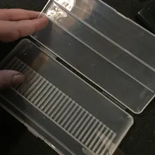 Caja de almacenamiento clara para broca de taladro eléctrico, soporte de limas rotativas, accesorio herramienta de exhibición de uñas, 10/20/30 ranuras