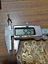 Copper Terminal Connector Lugs Open-Barrel Connerctor-Non-Insulated-Ring Crimp-Cable