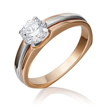 Yuz platinum ring with Swarovski crystals made of combined gold
Yuz platinum ring with Swarovski crystals made of combined gold