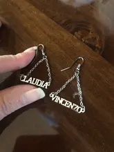 Atoztide-pendientes de acero inoxidable personalizados con nombre, joyería para mujer, el mejor regalo para Amiga