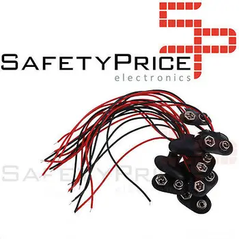 9v 6F22 stack connector-with ARDUINO cable from Spain P037