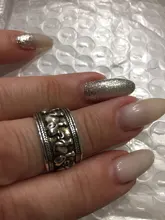 Foxanry-Anillos abiertos de elefante Vintage para mujer, de Plata de Ley 925, joyería tailandesa para mujer, regalo, anillos ajustables de Moda Antigua