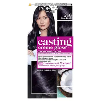 

L 'Oreal Paris Casting Crème Gloss, non-ammonia colored cream, bluish black 210