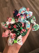 Lazos medios pequeños para perros, Clip de aleación, accesorios de aseo para mascotas, fiesta de Mascota, productos de aseo, 10 Uds.