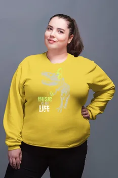Angemiel Wear Music Is My Life Yellow Women Sweatshirts
Angemiel Wear Music Is My Life Yellow Women Sweatshirts
