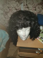 Mongol Afro rizado Pelo Rizado de la onda de agua 3 mechones con cierre cabello humano brasileño armadura paquete negro las mujeres XISHIXIU