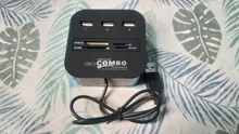 3 port USB 2.0 Hub TF Micro SD Card Reader Slot USB Combo Multi All In One USB Splitter