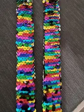 2 uds. De pulseras Slap con purpurina y lentejuela sirena, brazaletes con parches de dos colores para niños, decoración de fiesta, juguetes, accesorios de pulsera