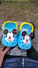 Zapatos con agujeros para bebés, sandalias antideslizantes suaves para niños de 1 a 3 años, con dibujos animados, para la playa, novedad de verano 2019